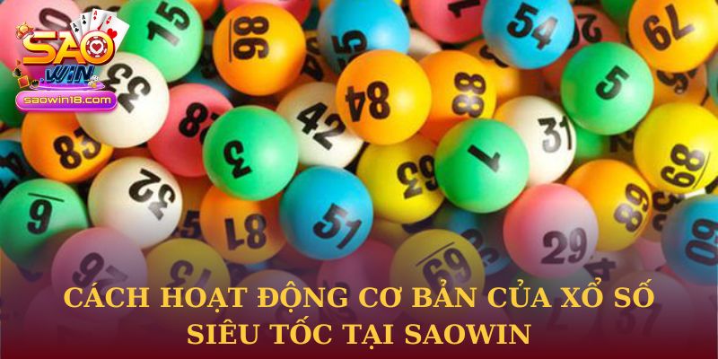 Cách hoạt động cơ bản của Xổ số Siêu Tốc tại Saowin