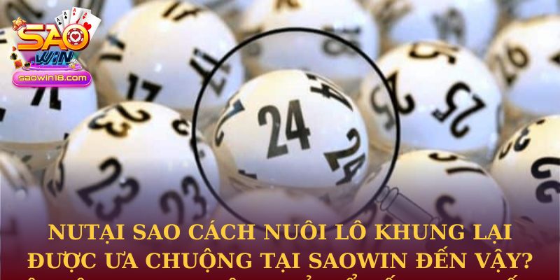 Tại sao cách nuôi lô khung lại được ưa chuộng tại Saowin đến vậy?
